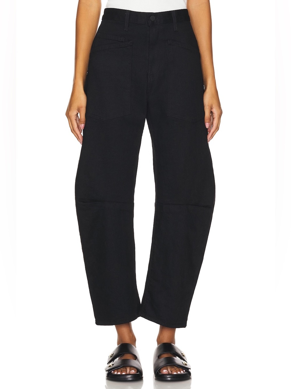 Nili Lotan Shon Curved Denim Pants